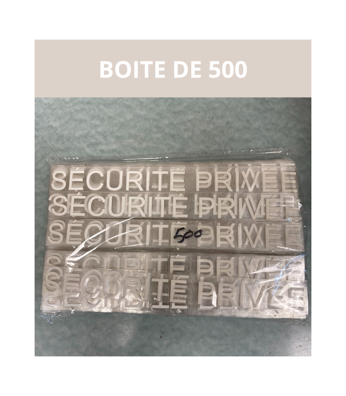 TRANSFERT SP BLANC RETRO-REFLECHISSANT ARIAL 76 - PAQUET DE 500 | VVS (décret 180723)