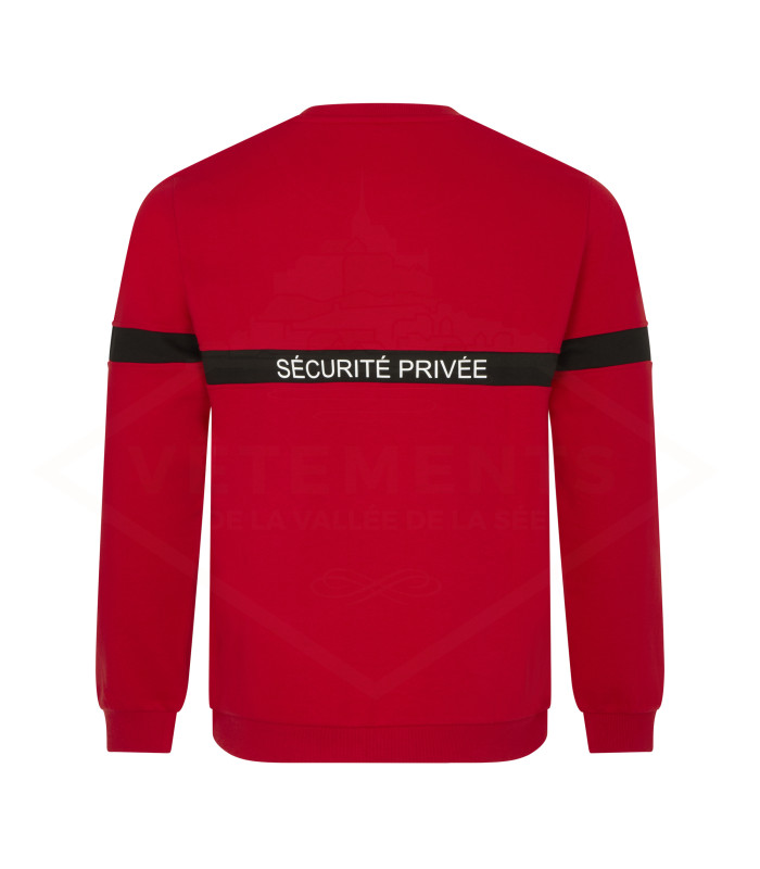 SWEAT SSIAP RBN | HOMME | marquage dos SECURITE PRIVEE | BEGREEN | VVS (décret 180723)